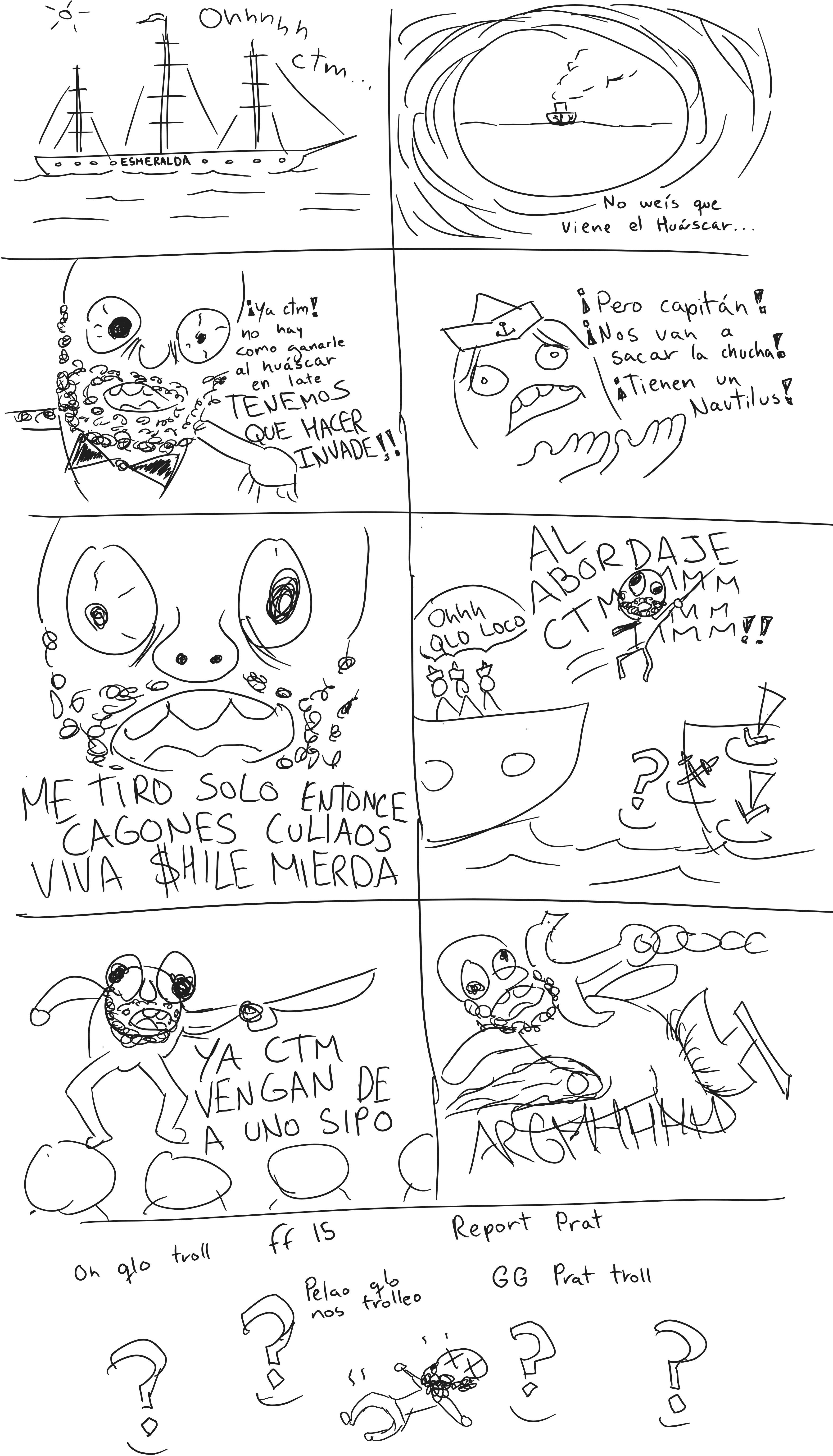 Cómic sobre Carlos Condell en el invade de Iquique