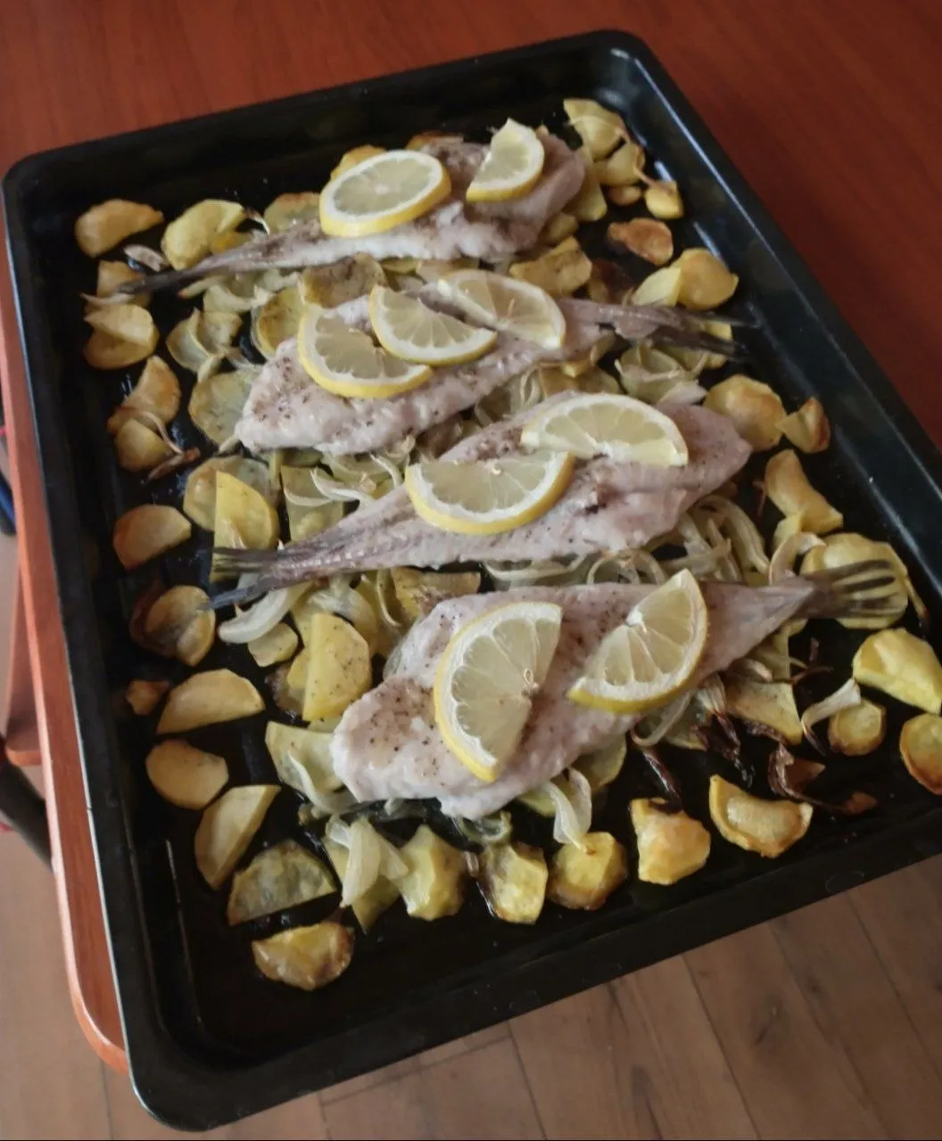 Merluza al horno