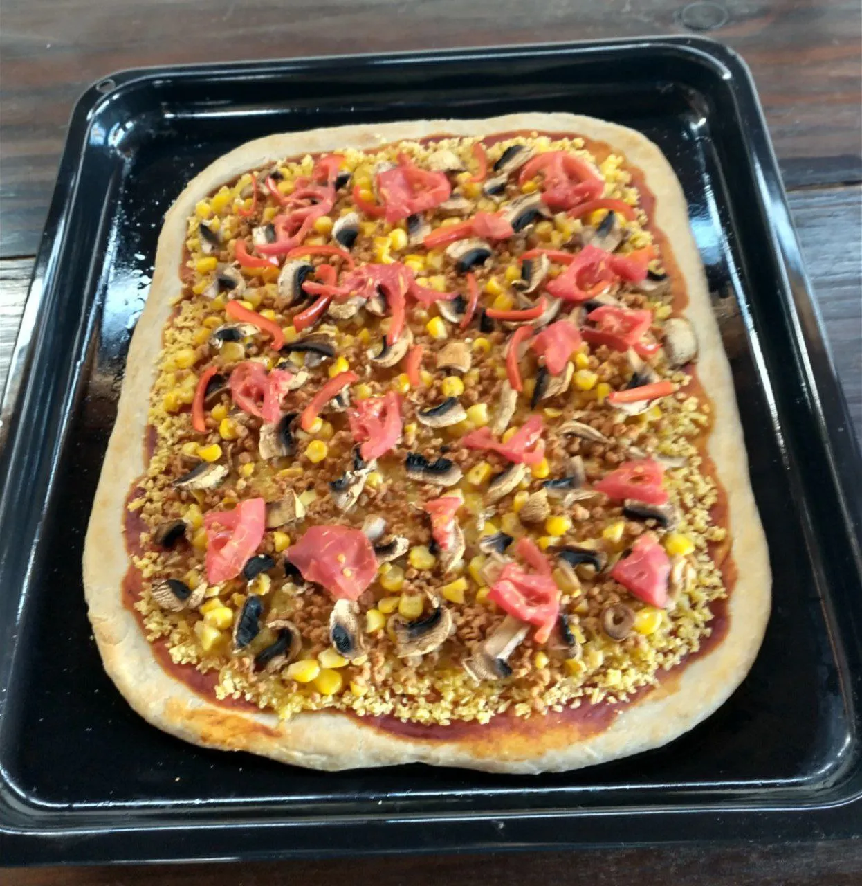 Pizza vegana